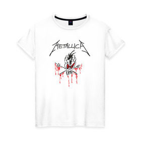 Женская футболка хлопок с принтом Metallica - Scary Guy , 100% хлопок | прямой крой, круглый вырез горловины, длина до линии бедер, слегка спущенное плечо | металлика