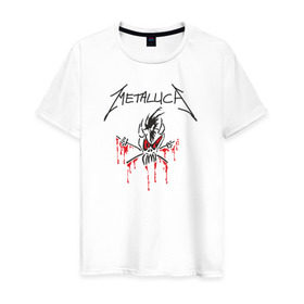 Мужская футболка хлопок с принтом Metallica - Scary Guy , 100% хлопок | прямой крой, круглый вырез горловины, длина до линии бедер, слегка спущенное плечо. | металлика