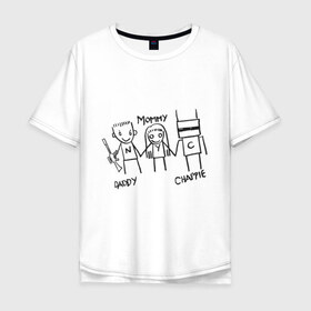 Мужская футболка хлопок Oversize с принтом Семья , 100% хлопок | свободный крой, круглый ворот, “спинка” длиннее передней части | die antwoord