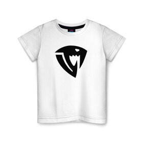 Детская футболка хлопок с принтом Знак Саблезуба , 100% хлопок | круглый вырез горловины, полуприлегающий силуэт, длина до линии бедер | гильдии | саблезуб.