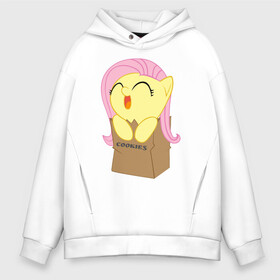 Мужское худи Oversize хлопок с принтом Cute Fluttershy , френч-терри — 70% хлопок, 30% полиэстер. Мягкий теплый начес внутри —100% хлопок | боковые карманы, эластичные манжеты и нижняя кромка, капюшон на магнитной кнопке | fluttershy | пони | сваг | флаттершай в пакетике.поняш