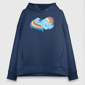 Женское худи Oversize хлопок с принтом Rainbow Dash sleeps , френч-терри — 70% хлопок, 30% полиэстер. Мягкий теплый начес внутри —100% хлопок | боковые карманы, эластичные манжеты и нижняя кромка, капюшон на магнитной кнопке | pony | rainbow dash | деши спит :3поняшки | пони | сваг