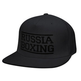 Кепка снепбек с прямым козырьком с принтом Russia boxing , хлопок 100% |  | boxing | russia boxing | бокс | россия | спорт