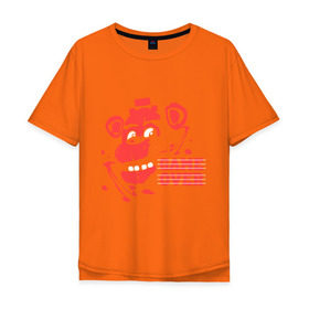 Мужская футболка хлопок Oversize с принтом Five Nights At Freddys , 100% хлопок | свободный крой, круглый ворот, “спинка” длиннее передней части | five nights at freddys | fnaf | freddy | game over | игры | медведь | мишка | фнаф | фредди