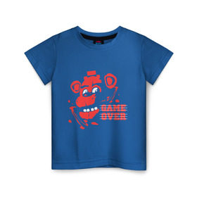 Детская футболка хлопок с принтом Five Nights At Freddy`s , 100% хлопок | круглый вырез горловины, полуприлегающий силуэт, длина до линии бедер | five nights at freddys | fnaf | freddy | game over | игры | медведь | мишка | фнаф | фредди