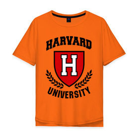 Мужская футболка хлопок Oversize с принтом Гарвард , 100% хлопок | свободный крой, круглый ворот, “спинка” длиннее передней части | Тематика изображения на принте: harvard | university | гарвард | институт | студентам | университет