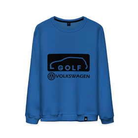 Мужской свитшот хлопок с принтом Фольцваген гольф , 100% хлопок |  | golf | logo | volkswagen | гольф | логотип | фольцваген