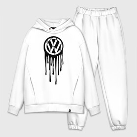 Мужской костюм хлопок OVERSIZE с принтом Volkswagen ,  |  | logo | volkswagen | логотип | фольцваген