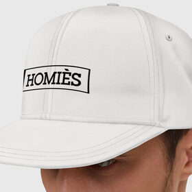 Кепка снепбек с прямым козырьком с принтом Homies , хлопок 100% |  | homies | svag | бренд | мода | свэг