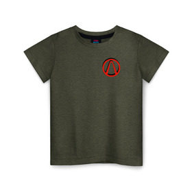 Детская футболка хлопок с принтом Borderlands , 100% хлопок | круглый вырез горловины, полуприлегающий силуэт, длина до линии бедер | borderlands | vault | vault hunter