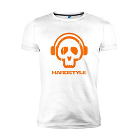Мужская футболка премиум с принтом Hardstyle , 92% хлопок, 8% лайкра | приталенный силуэт, круглый вырез ворота, длина до линии бедра, короткий рукав | 