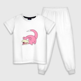 Детская пижама хлопок с принтом Cлоупок , 100% хлопок |  брюки и футболка прямого кроя, без карманов, на брюках мягкая резинка на поясе и по низу штанин
 | 