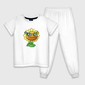 Детская пижама хлопок с принтом Plants vs Zombies , 100% хлопок |  брюки и футболка прямого кроя, без карманов, на брюках мягкая резинка на поясе и по низу штанин
 | @