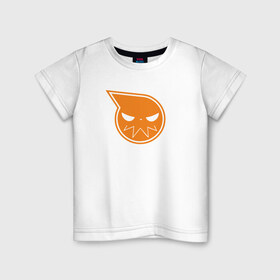 Детская футболка хлопок с принтом Soul Eater , 100% хлопок | круглый вырез горловины, полуприлегающий силуэт, длина до линии бедер | Тематика изображения на принте: eater | душ | соул