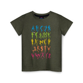 Детская футболка хлопок с принтом Рок алфавит (без расшифровки) , 100% хлопок | круглый вырез горловины, полуприлегающий силуэт, длина до линии бедер | kiss | nirvana | ozzy | rock | алфавит | группы | рок