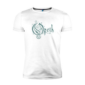 Мужская футболка премиум с принтом Opeth , 92% хлопок, 8% лайкра | приталенный силуэт, круглый вырез ворота, длина до линии бедра, короткий рукав | gothic | music | opeth | opeth лого группыdoom | дум | музыка