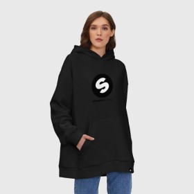 Худи SuperOversize хлопок с принтом Spinnin records , 70% хлопок, 30% полиэстер, мягкий начес внутри | карман-кенгуру, эластичная резинка на манжетах и по нижней кромке, двухслойный капюшон
 | house | spinnin | spinnin recors