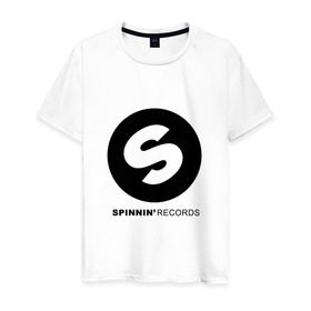 Мужская футболка хлопок с принтом Spinnin records , 100% хлопок | прямой крой, круглый вырез горловины, длина до линии бедер, слегка спущенное плечо. | house | spinnin | spinnin recors
