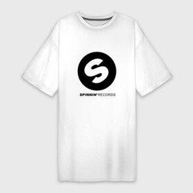 Платье-футболка хлопок с принтом Spinnin records ,  |  | house | spinnin | spinnin recors