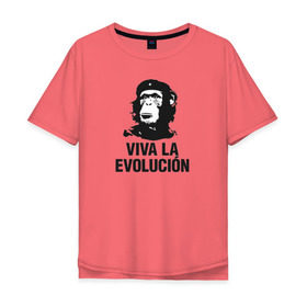 Мужская футболка хлопок Oversize с принтом Че Гевара , 100% хлопок | свободный крой, круглый ворот, “спинка” длиннее передней части | che gevara | patriot | вождь | звезда | куба | обезяна | политик | чегевара