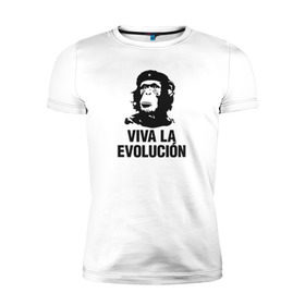 Мужская футболка премиум с принтом Че Гевара , 92% хлопок, 8% лайкра | приталенный силуэт, круглый вырез ворота, длина до линии бедра, короткий рукав | che gevara | patriot | вождь | звезда | куба | обезяна | политик | чегевара