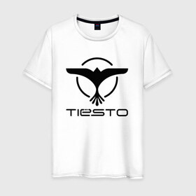 Мужская футболка хлопок с принтом Tiesto , 100% хлопок | прямой крой, круглый вырез горловины, длина до линии бедер, слегка спущенное плечо. | club life | dj | house | tieso