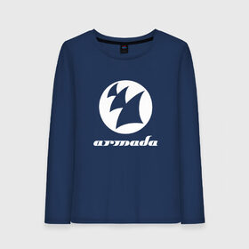 Женский лонгслив хлопок с принтом Armada Music , 100% хлопок |  | armada music | armada music labelarmada | trance
