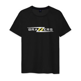 Мужская футболка хлопок с принтом Big Brazzers , 100% хлопок | прямой крой, круглый вырез горловины, длина до линии бедер, слегка спущенное плечо. | Тематика изображения на принте: brazzers