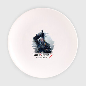 Тарелка 3D с принтом The Witcher 3 , фарфор | диаметр - 210 мм
диаметр для нанесения принта - 120 мм | ведьмак