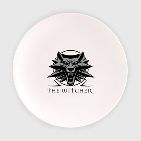 Тарелка с принтом The Witcher 3 , фарфор | диаметр - 210 мм
диаметр для нанесения принта - 120 мм | ведьмак