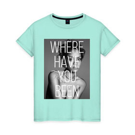 Женская футболка хлопок с принтом Rihanna , 100% хлопок | прямой крой, круглый вырез горловины, длина до линии бедер, слегка спущенное плечо | badgirl | diamond | rihanna | riri | rnb | риана | рианна