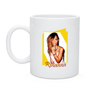 Кружка с принтом Rihanna , керамика | объем — 330 мл, диаметр — 80 мм. Принт наносится на бока кружки, можно сделать два разных изображения | badgirl | rihanna | riri | риана | рианна | рнб