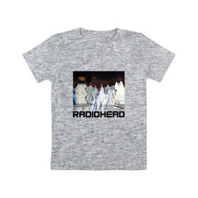 Детская футболка хлопок с принтом Radiohead , 100% хлопок | круглый вырез горловины, полуприлегающий силуэт, длина до линии бедер | Тематика изображения на принте: creep | emi | radiohead | rok