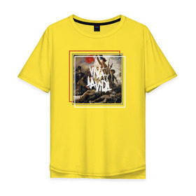 Мужская футболка хлопок Oversize с принтом Viva La Vida , 100% хлопок | свободный крой, круглый ворот, “спинка” длиннее передней части | coldplay | ghost stories | mylo xyloto | parachutes
