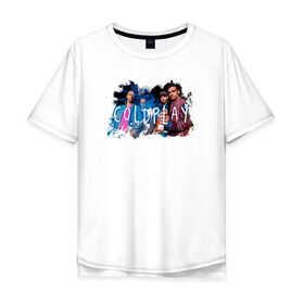 Мужская футболка хлопок Oversize с принтом Coldplay , 100% хлопок | свободный крой, круглый ворот, “спинка” длиннее передней части | coldplay | ghost stories | mylo xyloto | parachutes
