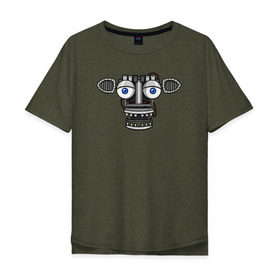 Мужская футболка хлопок Oversize с принтом Endoskeleton FNAF , 100% хлопок | свободный крой, круглый ворот, “спинка” длиннее передней части | endoskeleton | fnaf | фнаф