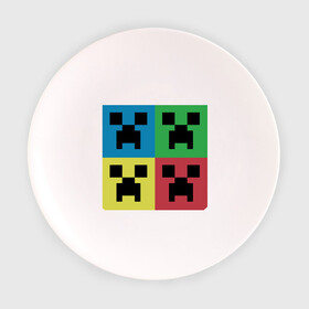 Тарелка с принтом Minecraft , фарфор | диаметр - 210 мм
диаметр для нанесения принта - 120 мм | boom | media | minecraft | игры | компьютерные игры | майнкрафт