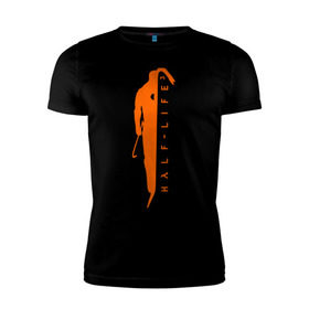 Мужская футболка премиум с принтом Half-Life 3 , 92% хлопок, 8% лайкра | приталенный силуэт, круглый вырез ворота, длина до линии бедра, короткий рукав | 