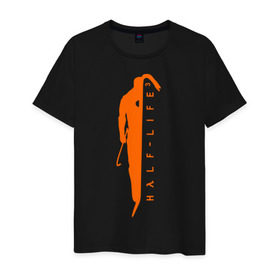 Мужская футболка хлопок с принтом Half-Life 3 , 100% хлопок | прямой крой, круглый вырез горловины, длина до линии бедер, слегка спущенное плечо. | Тематика изображения на принте: 