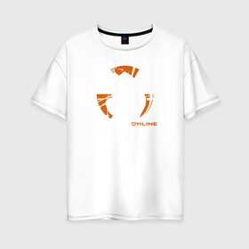 Женская футболка хлопок Oversize с принтом Stalker , 100% хлопок | свободный крой, круглый ворот, спущенный рукав, длина до линии бедер
 | shooter | stalker | радиация | шутер