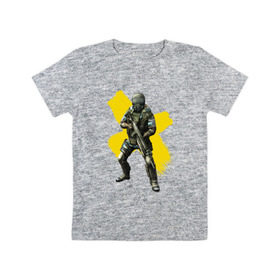 Детская футболка хлопок с принтом STALKER , 100% хлопок | круглый вырез горловины, полуприлегающий силуэт, длина до линии бедер | shooter | stalker | радиация | шутер