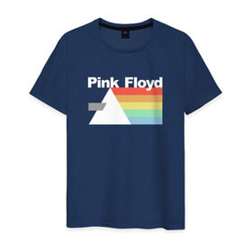 Мужская футболка хлопок с принтом Pink Floyd , 100% хлопок | прямой крой, круглый вырез горловины, длина до линии бедер, слегка спущенное плечо. | pank | rok | пинк флойд)