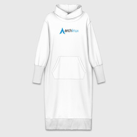 Платье удлиненное хлопок с принтом Arch Linux ,  |  | linux | баш | линукс | ос