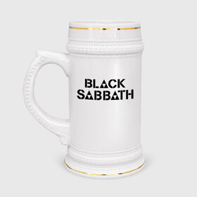 Кружка пивная с принтом Black Sabbath ,  керамика (Материал выдерживает высокую температуру, стоит избегать резкого перепада температур) |  объем 630 мл | black sabbath
