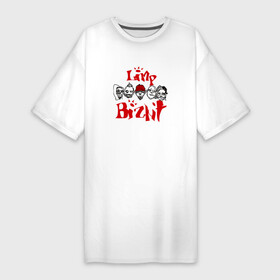 Платье-футболка хлопок с принтом Limp Bizkit ,  |  | limp bizkit | rock | лимп бизкит | рок | уэс борланд | фред дерст