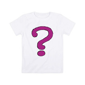 Детская футболка хлопок с принтом Риддлер Загадочник , 100% хлопок | круглый вырез горловины, полуприлегающий силуэт, длина до линии бедер | риддлер загадочник gotham