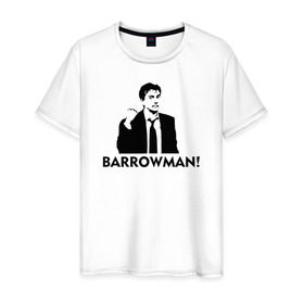 Мужская футболка хлопок с принтом Doctor who: Barrowman! , 100% хлопок | прямой крой, круглый вырез горловины, длина до линии бедер, слегка спущенное плечо. | doctor who: barrowman доктор кто десятый тен