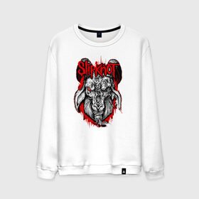 Мужской свитшот хлопок с принтом Slipknot goat , 100% хлопок |  | metall | punk | slipknot | метал | панк рок | слипнот