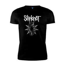 Мужская футболка премиум с принтом Slipknot , 92% хлопок, 8% лайкра | приталенный силуэт, круглый вырез ворота, длина до линии бедра, короткий рукав | metal | punk | slipknot | метал | панк рок | слипнот