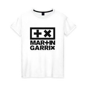 Женская футболка хлопок с принтом Martin Garrix , 100% хлопок | прямой крой, круглый вырез горловины, длина до линии бедер, слегка спущенное плечо | animals | dj | garrix | house | martin garrix